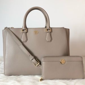 💕Tory Burch Nude Gray Large Set
